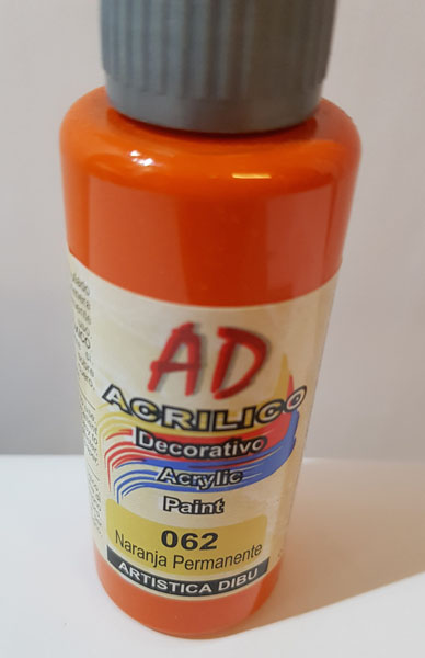 Acrílico AD Naranja permanente 062