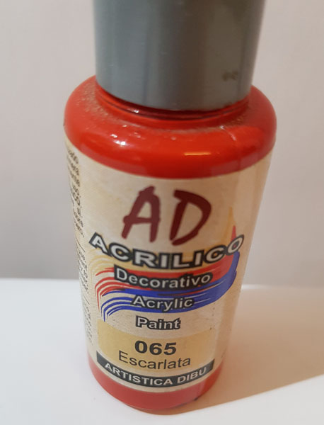 Acrílico AD Escarlata 065