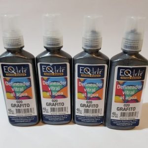 Delineador vitral al agua EqArte Grafito