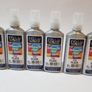 Delineador vitral al agua EqArte Plata