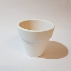 Maceta blanca 6.5 cm de diametro x 6 cm de alto