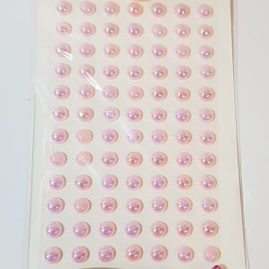 Aplique perlas rosadas