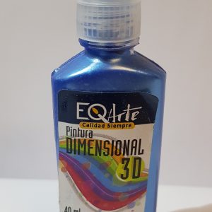 Pintura dimensional 3D 40 ML Azul metalizado