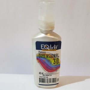 Pintura dimensional 3D 40 ML Blanco metalizado