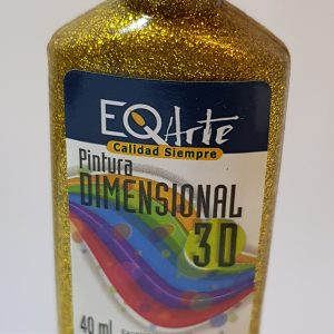 Pintura dimensional 3D 40 ML Dorado glitter