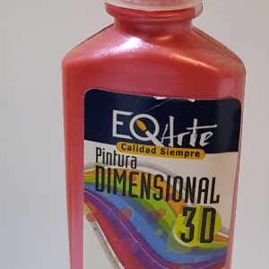 Pintura dimensional 3D 40 ML Rojo metalizado