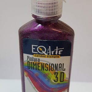 Pintura dimensional 3D 40 ML Violeta glitter