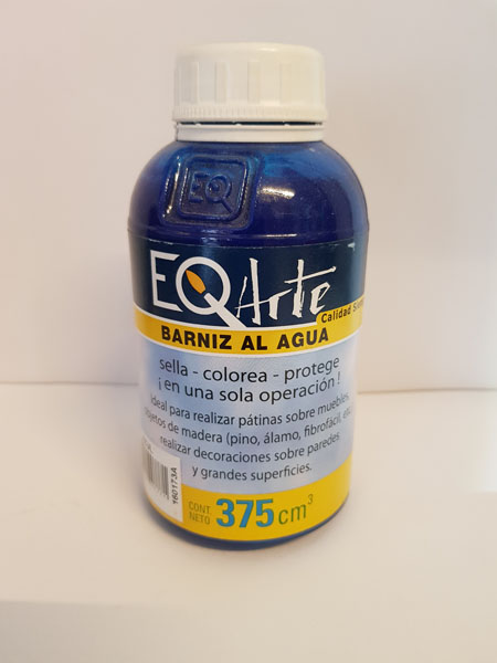 Barniz al agua 375 cm³ Azul