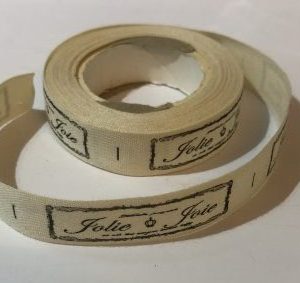 Cinta de tela con frase