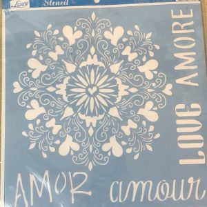 Stencil LitoArte 30 cm x 30 cm STQG.011