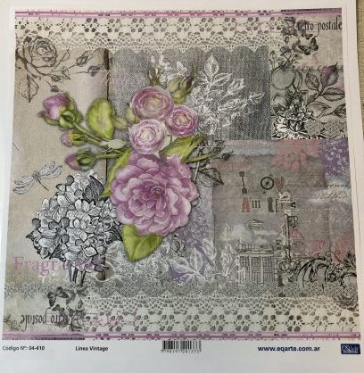 Lamina EqArte 31 cm x 31.5 cm Linea vintage 04-410