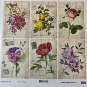 Lamina EqArte 31 cm x 31.5 cm Linea vintage 04-411