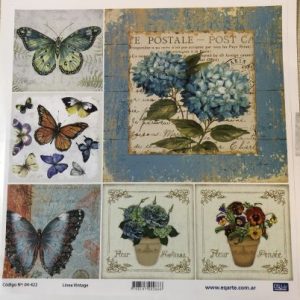 Lamina EqArte 31 cm x 31.5 cm Linea vintage 04-422