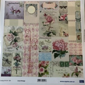 Lamina EqArte 31 cm x 31.5 cm Linea vintage 04-424