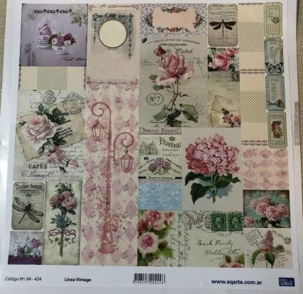 Lamina EqArte 31 cm x 31.5 cm Linea vintage 04-424