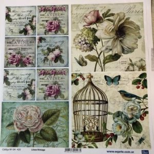 Lamina EqArte 31 cm x 31.5 cm Linea vintage 04-425