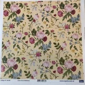 Lamina EqArte 31 cm x 31.5 cm Linea Flores medianas 06-605