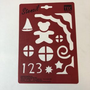Stencil 21 cm x 15 cm