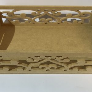 Bandeja rectangular calada