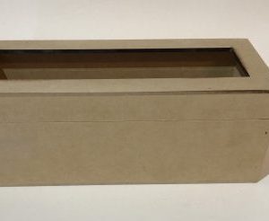 Caja de te para  vidrio o acetato 3 divisiones