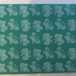 Goma eva estampada Verde con mariposas