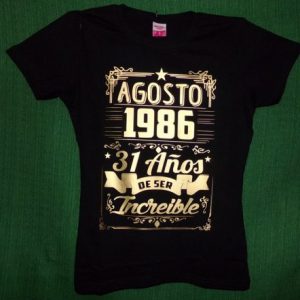 Remera personalizada con vinilo