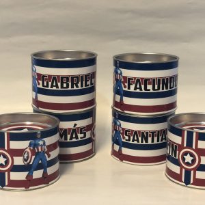 Latitas personalizadas 6.3 cm de diametro 5 cm de alto