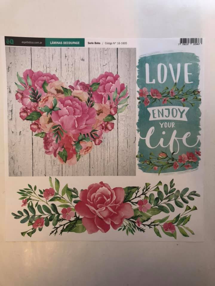 Lamina EqArte 31 cm x 31.5 cm Boho 16-1605