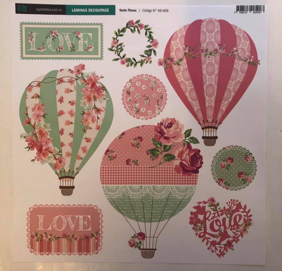 Lamina Eq 31x 31.5 cm Flores 06-609