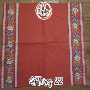 Servilleta Flores 22