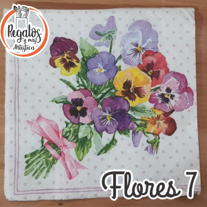 Servilleta Flores 7