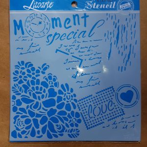 Stencil LitoArte 20cm x 20cm STXX 007