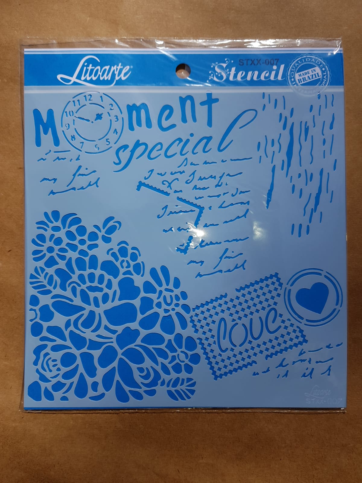 Stencil LitoArte 20cm x 20cm STXX 007