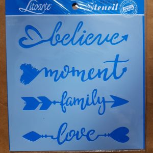 Stencil LitoArte 20cm x 20cm STXX 020
