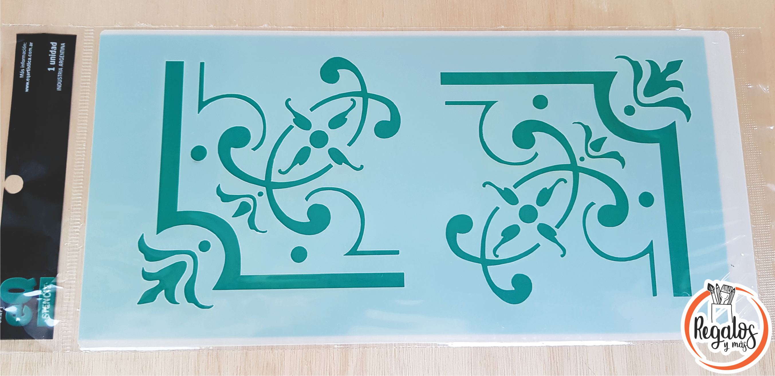 Stencil grande 13.5cm x 28cm EqArte 40 esquineros