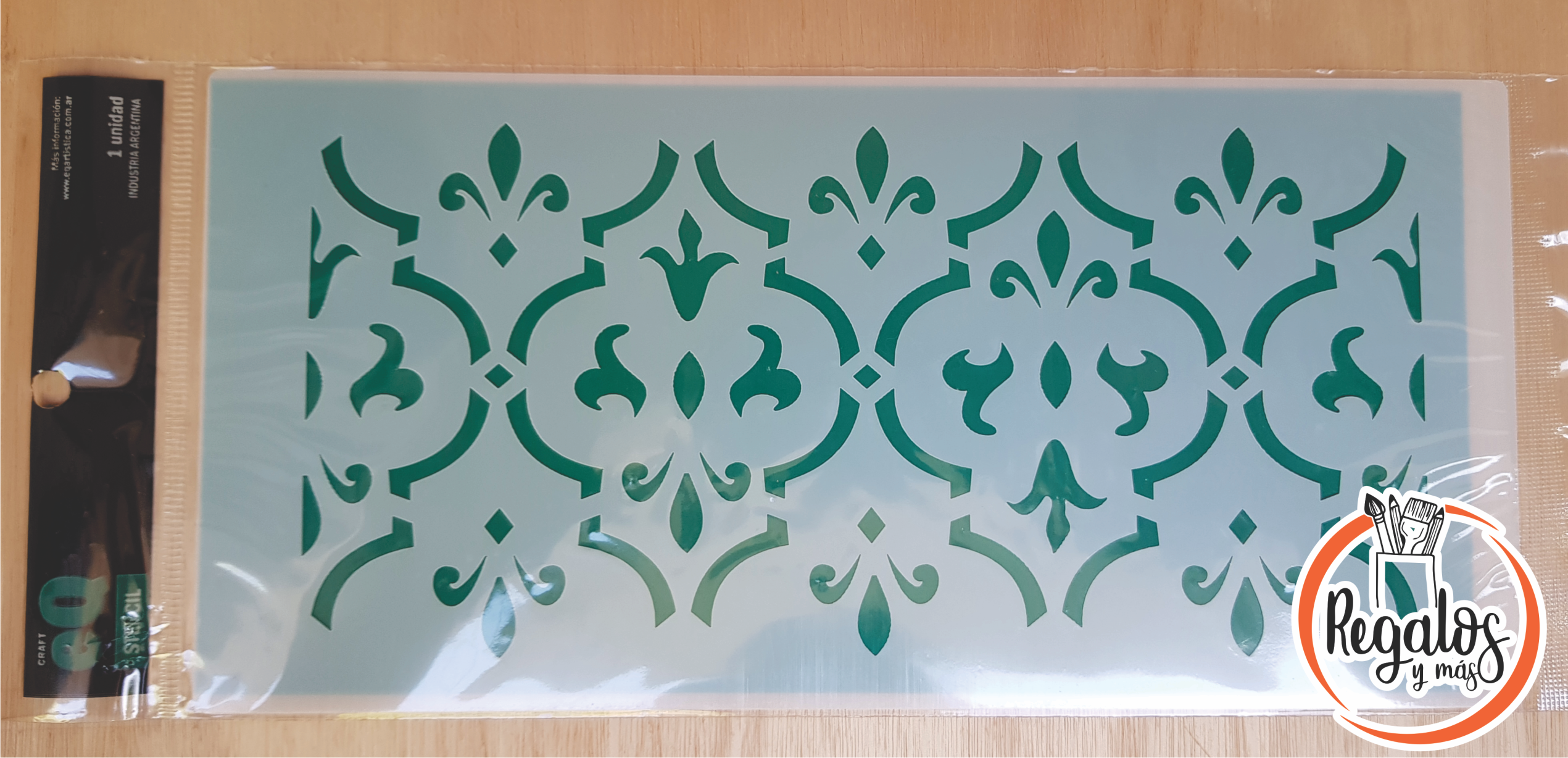 Stencil grande 13.5cm x 28cm EqArte 42 Empapelado