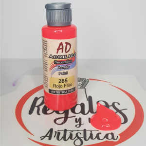 Acrílico AD Rojo fluo 265