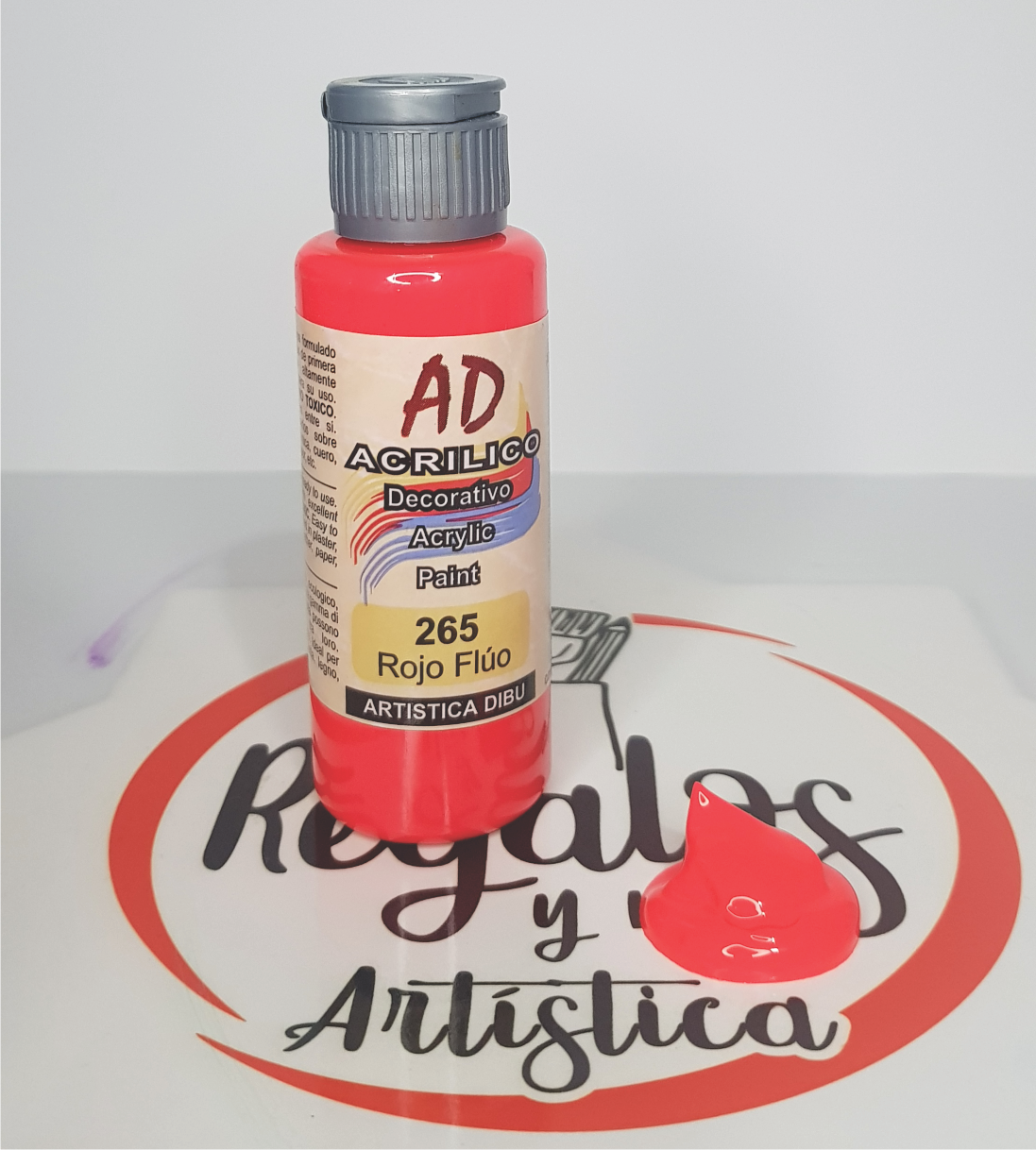 Acrílico AD Rojo fluo 265