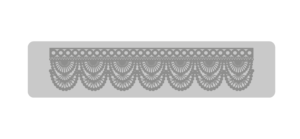 Sello Bajo relieve Puntilla 30,5 x 7cm 103
