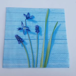 Servilleta EQ 191677 Flores Azules