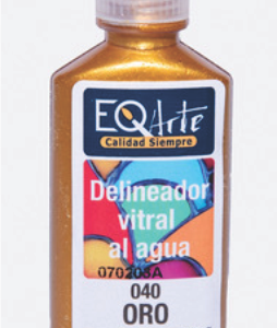 Delineador vitral al agua EqArte Oro