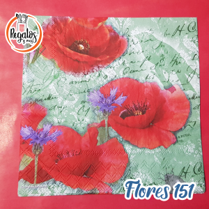 Servilletas flores 151