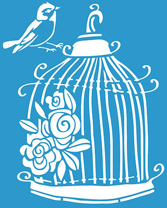 Stencil LitoArte 25 cm x 20cm STR 014