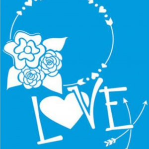 Stencil LitoArte 25 cm x 20cm STR 055