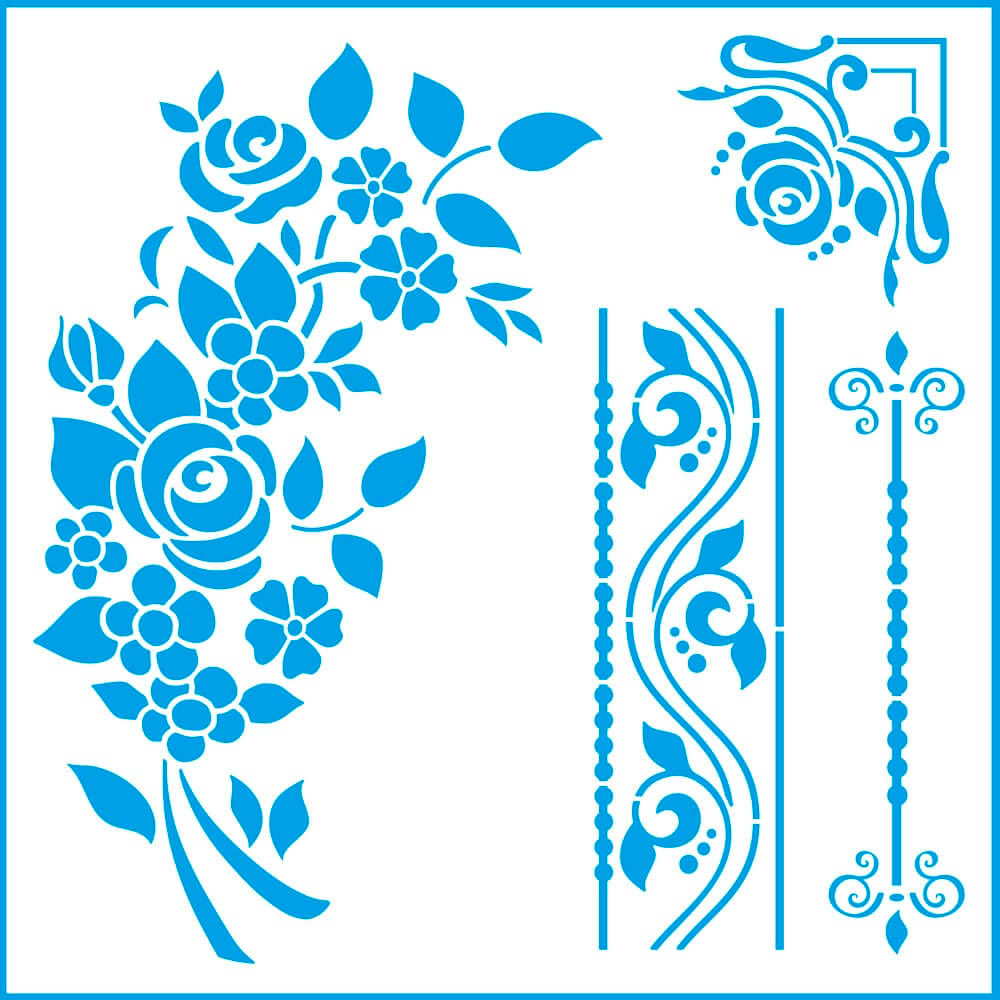 Stencil LitoArte 20cm x 20cm STXX 192