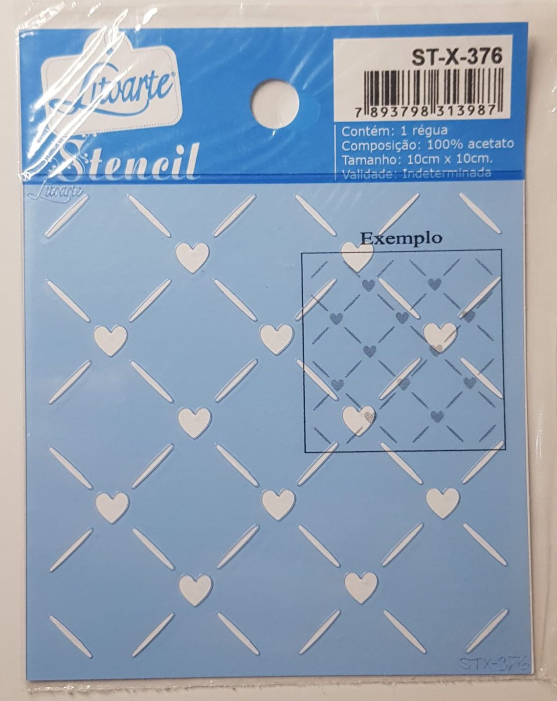 Stencil LitoArte 10 cm x 10 cm ST-X 376