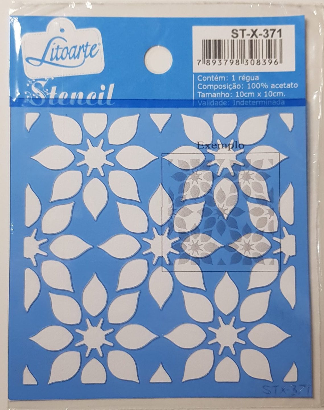 Stencil LitoArte 10 cm x 10 cm ST-X 371