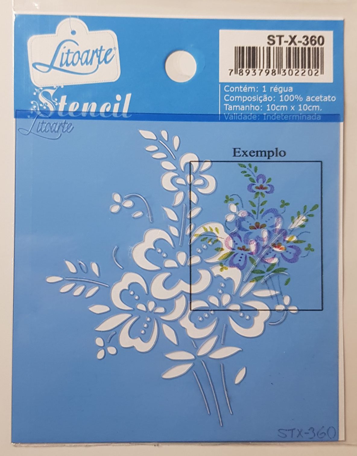 Stencil LitoArte 10 cm x 10 cm ST-X 360
