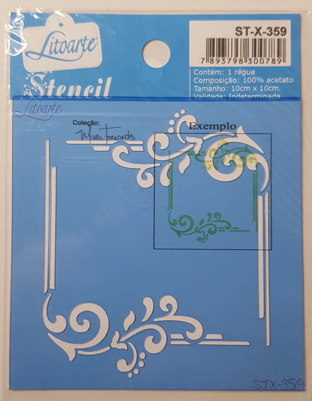 Stencil LitoArte 10 cm x 10 cm ST-X 359