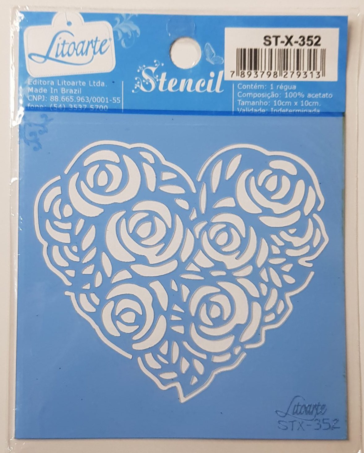 Stencil LitoArte 10 cm x 10 cm ST-X 352